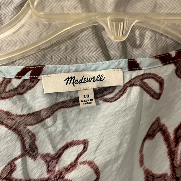 Madewell Summer Sleeveless Summer Blouse Size 10 - Picture 3 of 7